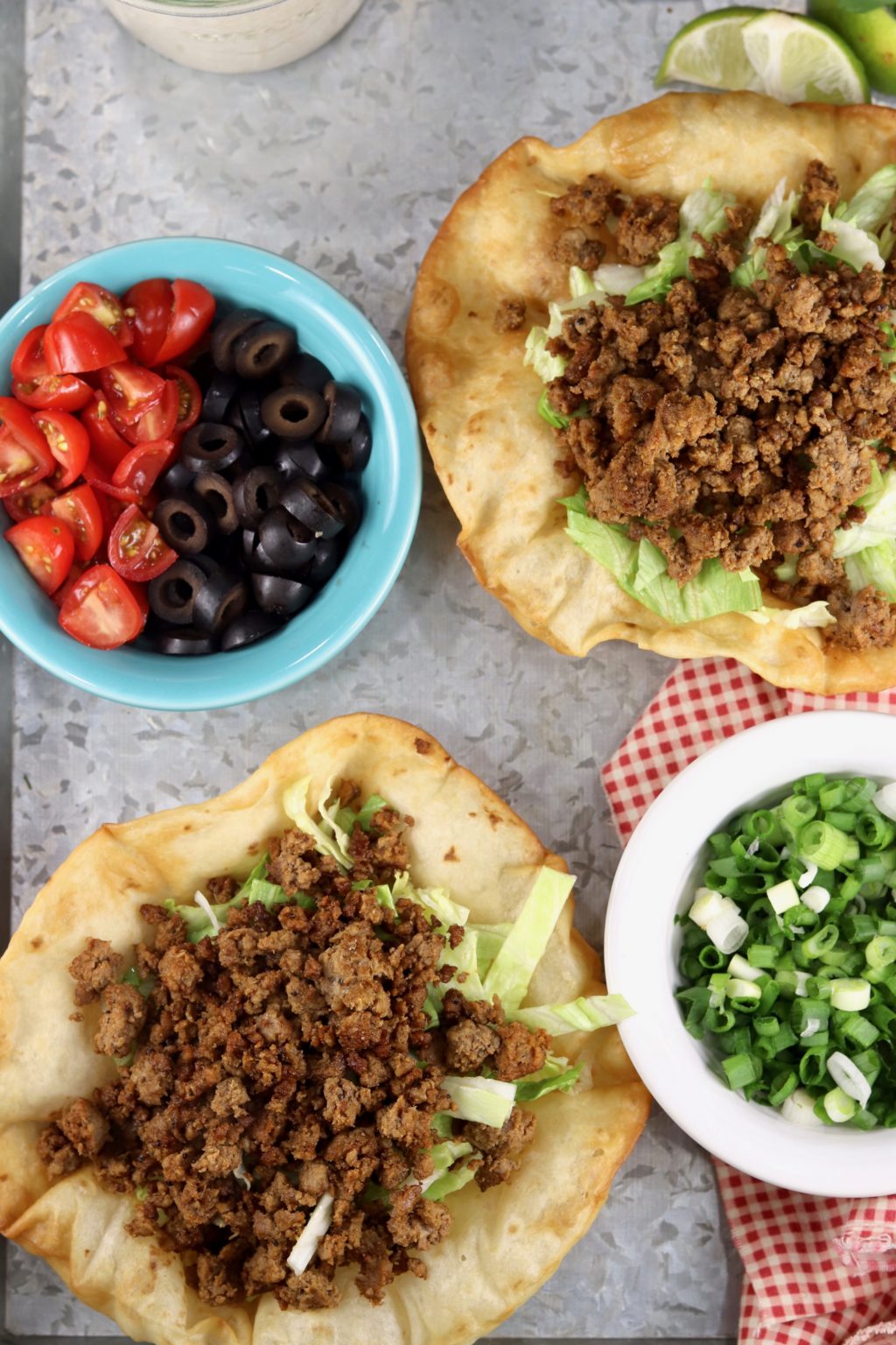 Taco Salad with Salsa-Ranch Dressing - Miss in the Kitchen