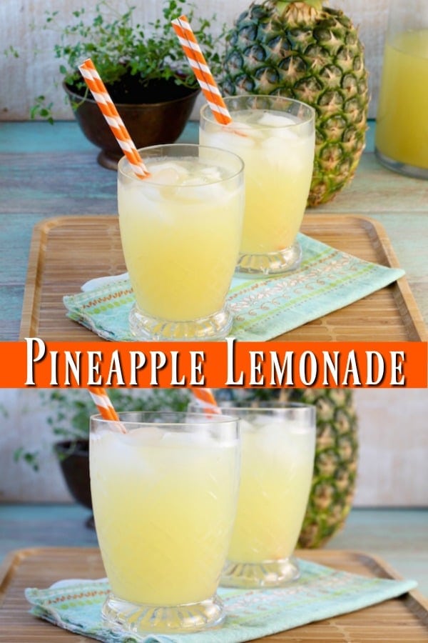 Pineapple Lemonade an easy party punch perfect for every party.