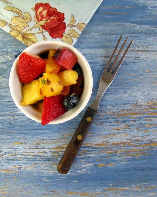 Grilled Fruit Salad - Miss in the Kitchen