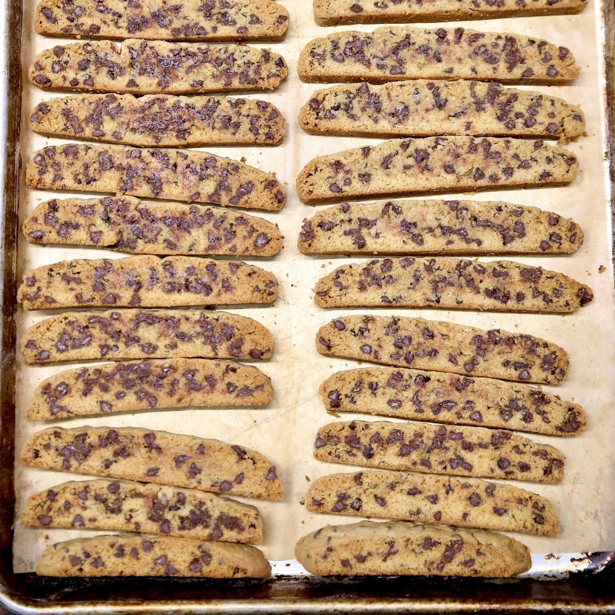 Chocolate Chunk Biscotti With Dried Cherries