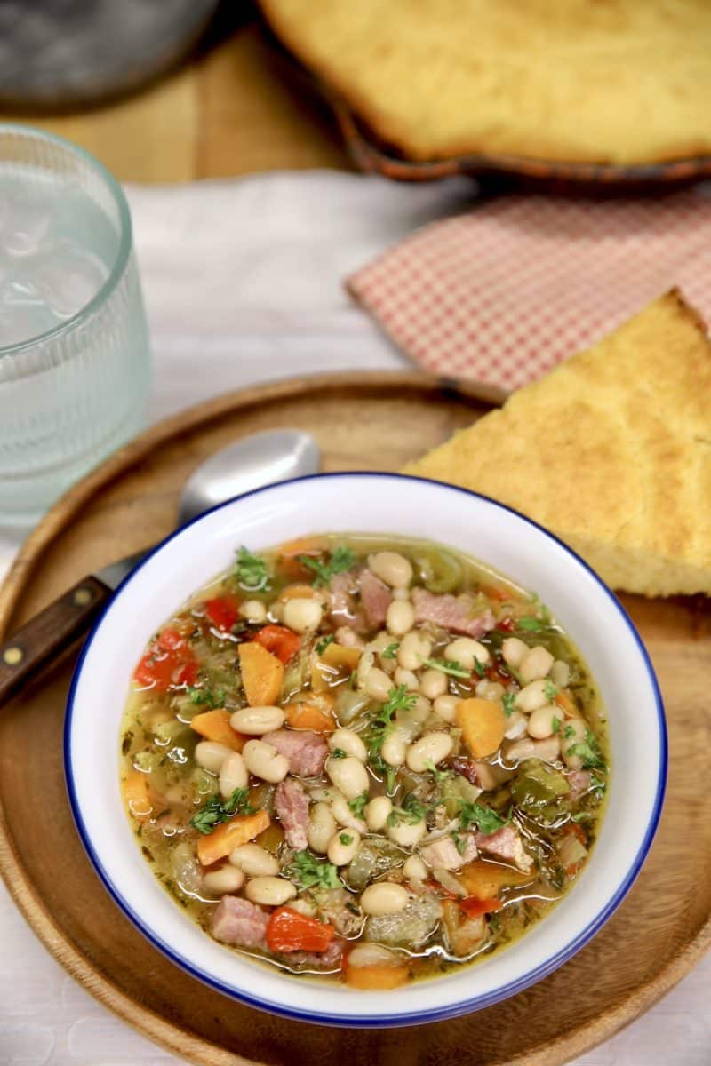 Ham and Bean Soup - Miss in the Kitchen