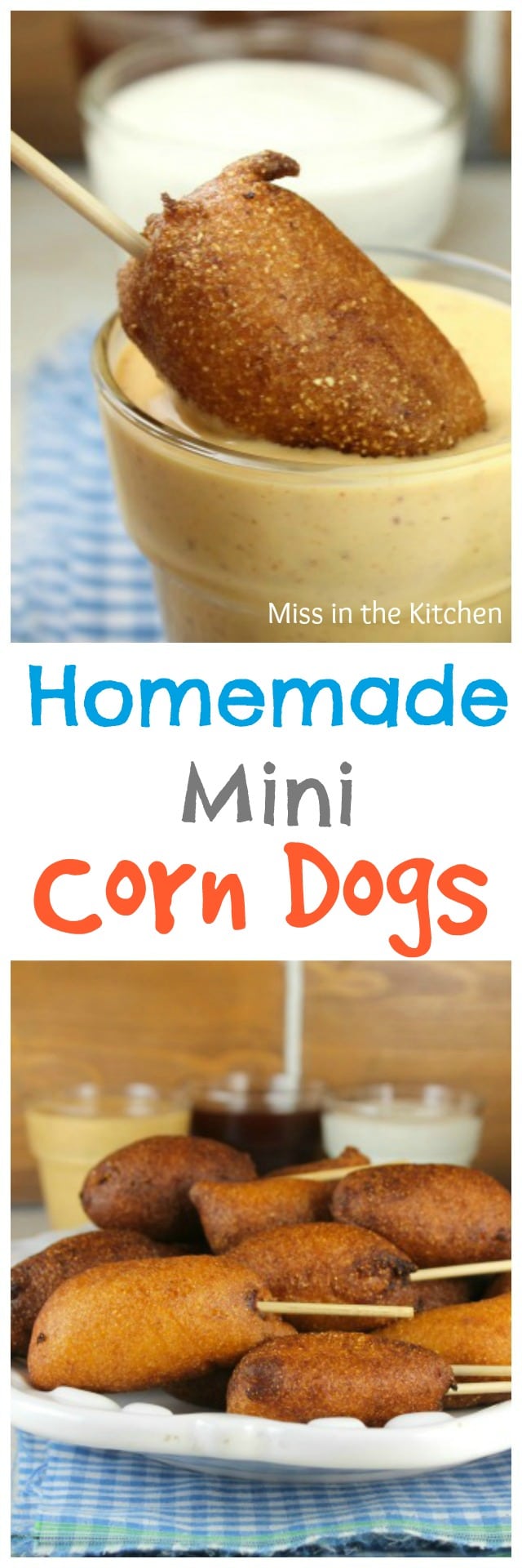 Homemade Mini Corn Dogs - Miss in the Kitchen