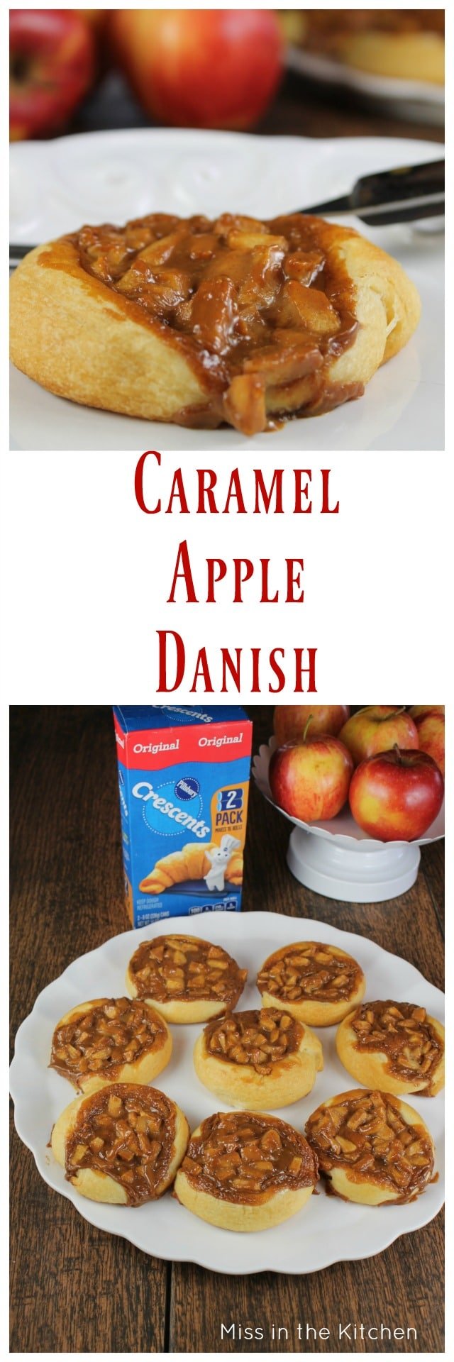 Caramel Apple Danish Recipe ~ Easy Holiday Treat