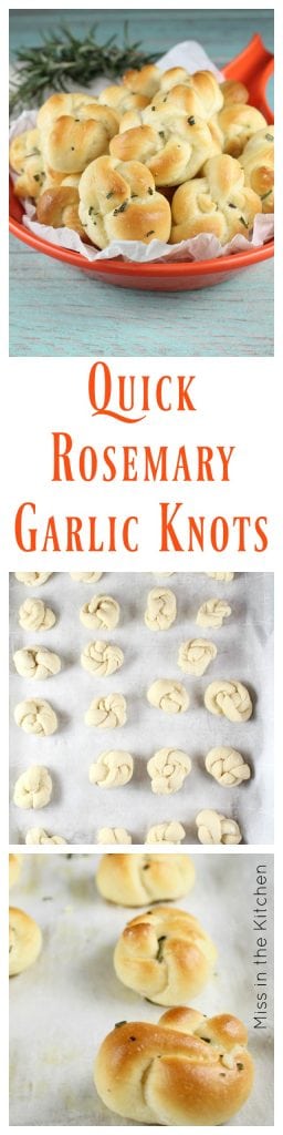 Quick Rosemary Garlic Knots - Miss in the Kitchen