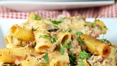 Cheesy Beef Rigatoni - Miss In The Kitchen