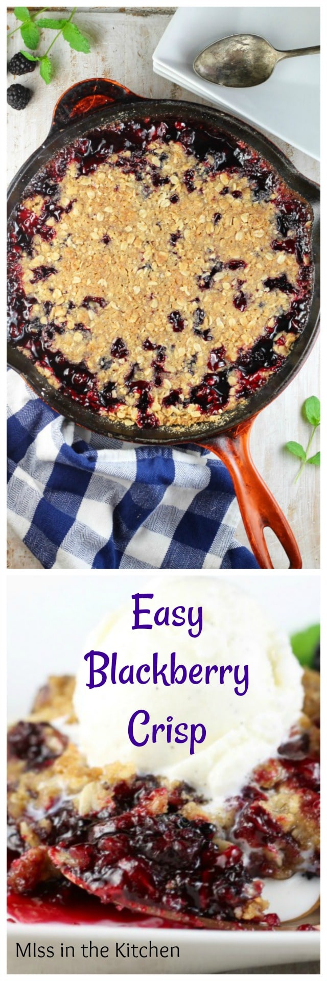 Easy Blackberry Crisp Miss in the Kitchen