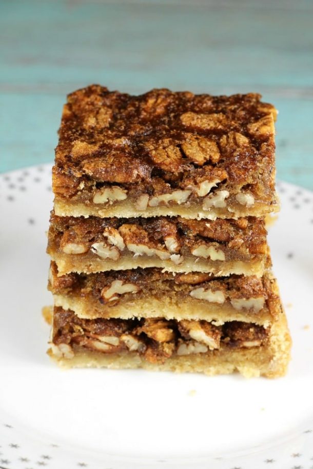 Brown Sugar Pecan Pie Bars - Miss in the Kitchen