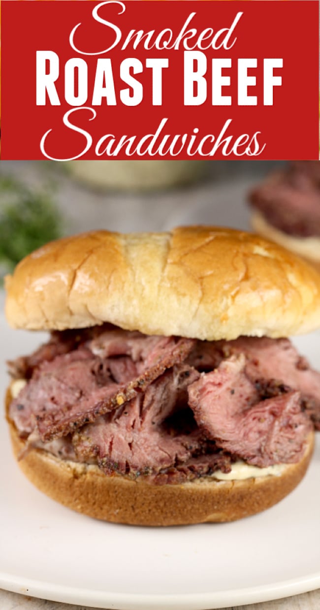 Smoked Roast Beef Sandwiches - Miss in the Kitchen