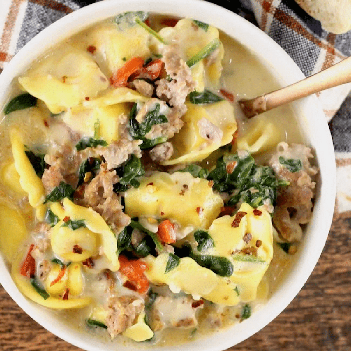 Easy Tortellini Soup Recipe (with Italian Sausage) - Miss in the Kitchen