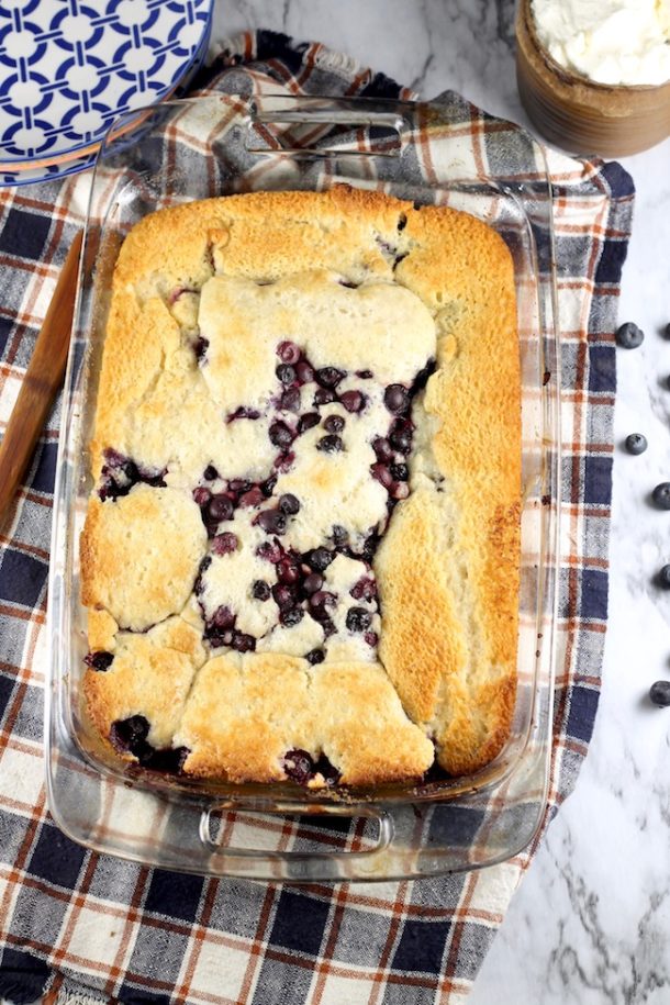 Easy Blueberry Cobbler - Miss in the Kitchen