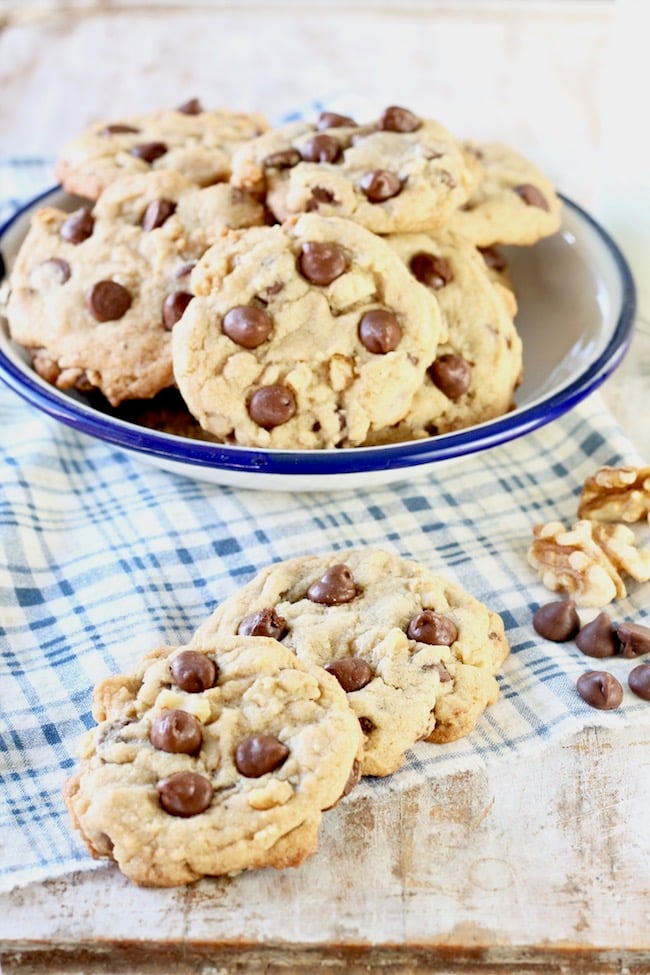 Easy Chocolate Chip Walnut Cookies - Miss In The Kitchen