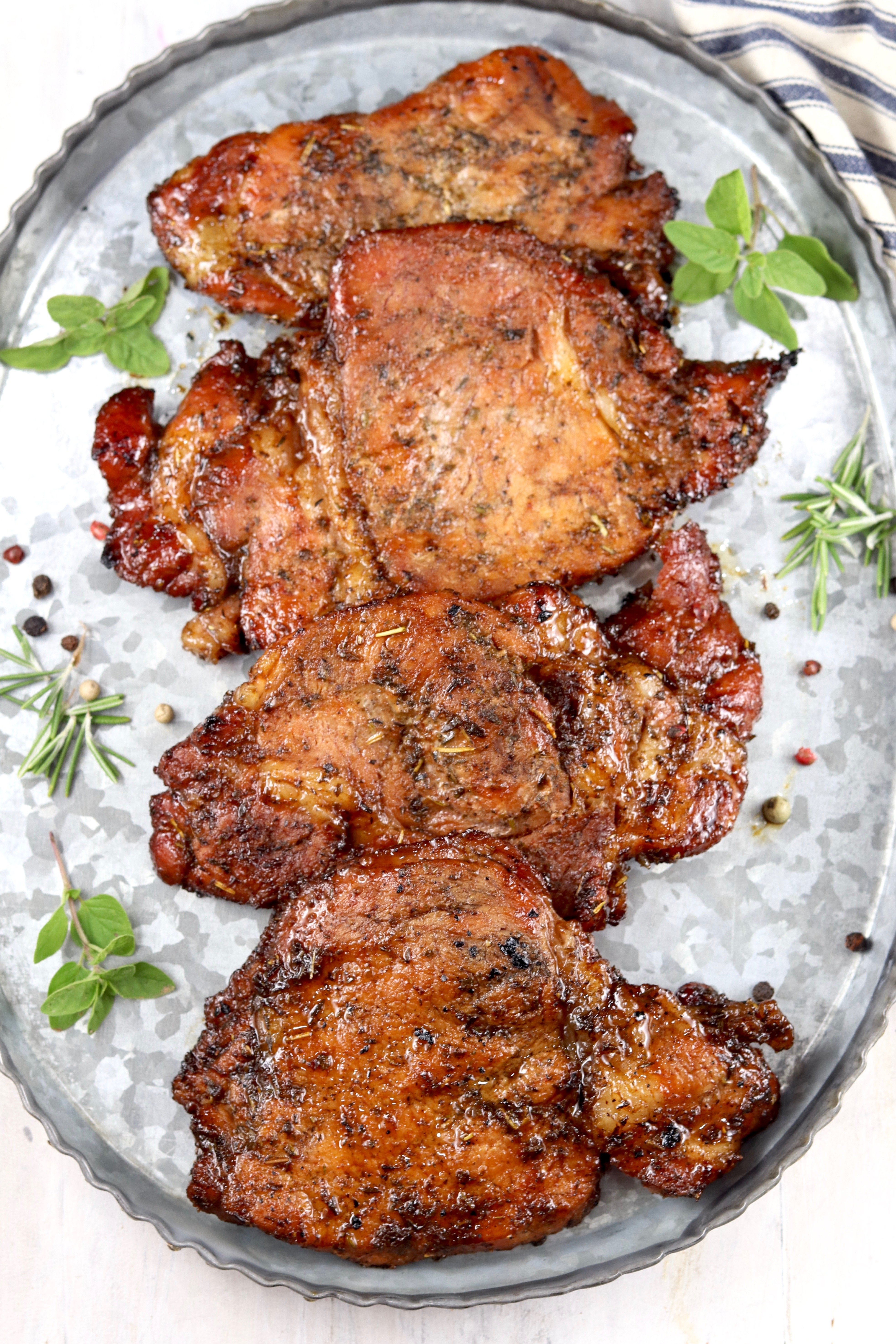 Easy Marinated Pork Chops {Grilled Or Baked} - Miss In The Kitchen