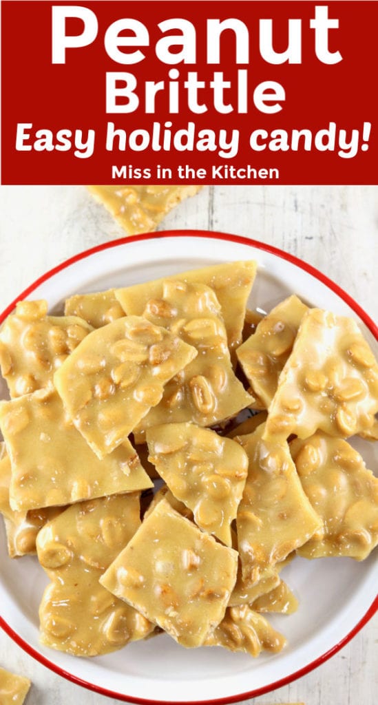 Easy Peanut Brittle Classic Recipe Miss In The Kitchen   Peanut Brittle Recipe P Photo 549x1024 