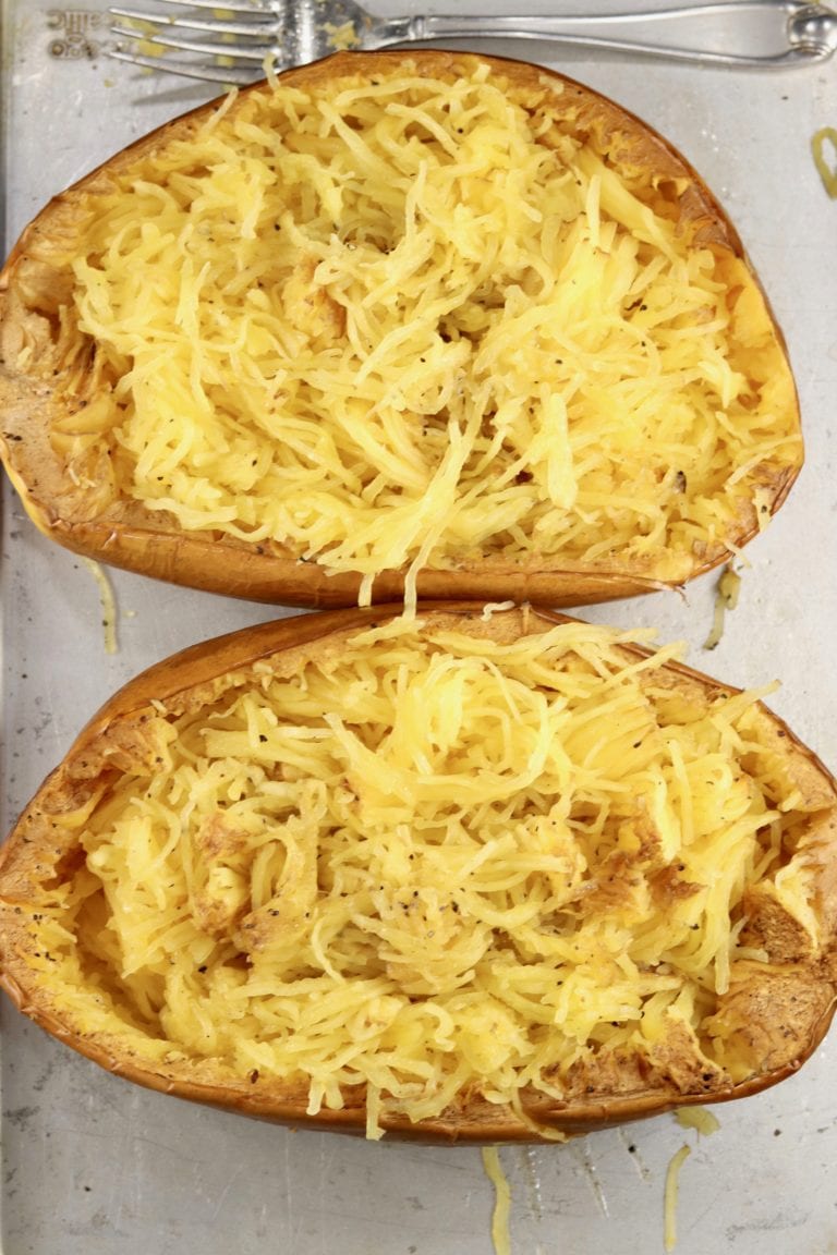 Grilled Spaghetti Squash {with Butter & Parmesan} - Miss in the Kitchen