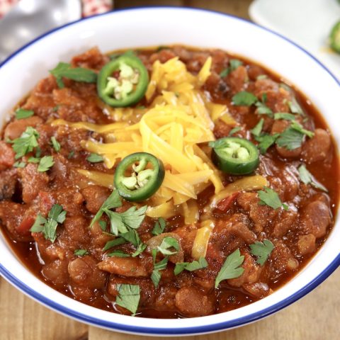 Smoked Pork Chili {Best Game Day Chili} - Miss in the Kitchen