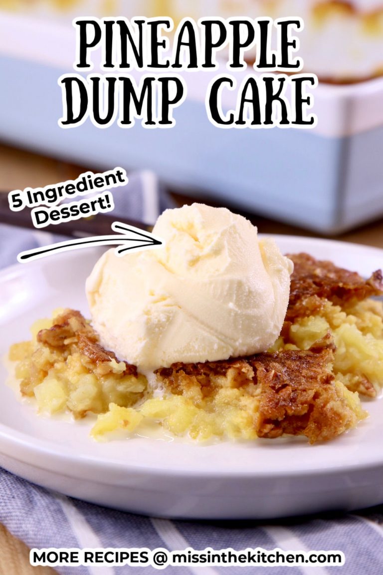 Pineapple Dump Cake {Easiest Recipe} - Miss in the Kitchen