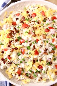 Bacon Ranch Pasta Salad - Miss in the Kitchen