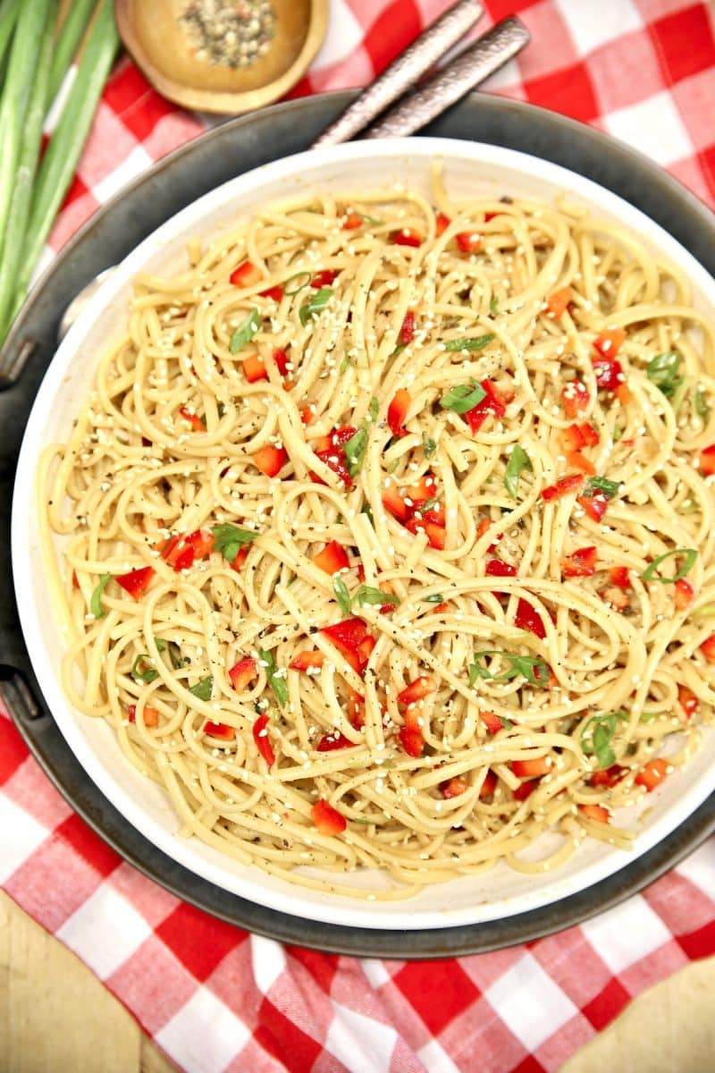 Sesame Pasta Salad Miss In The Kitchen   Sesame Pasta Salad Recipe Image 800x1200 