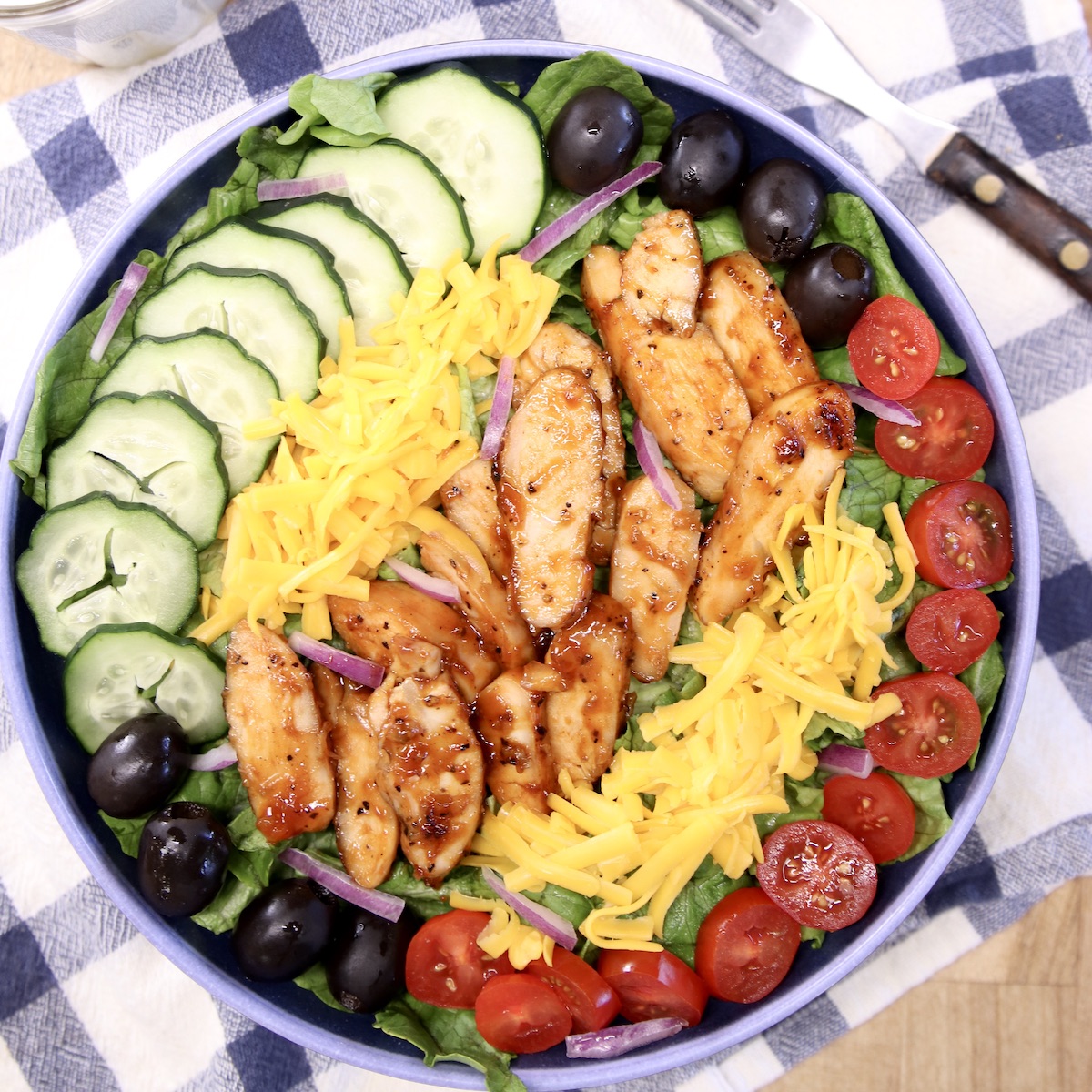 BBQ Chicken Salad Meal Prep - easy gourmet by jackie