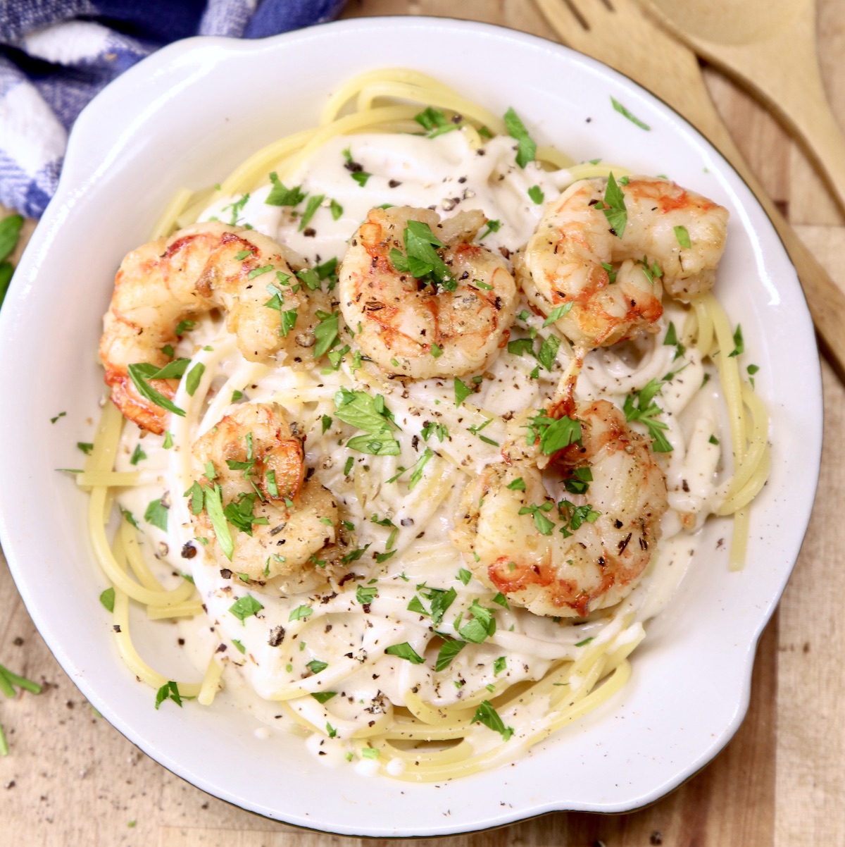 Creamy Shrimp Pasta {30 Minute Meal} - Miss in the Kitchen