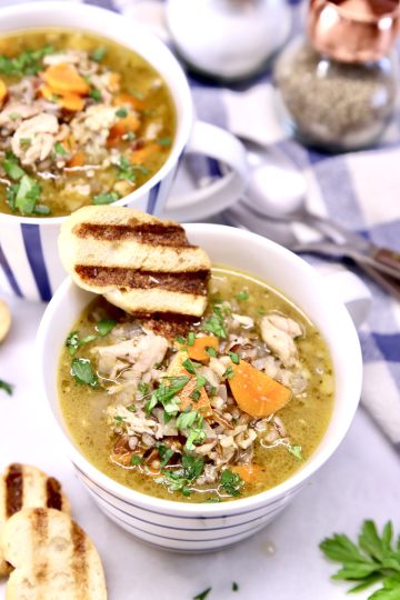 Chicken and Wild Rice Soup - Miss in the Kitchen