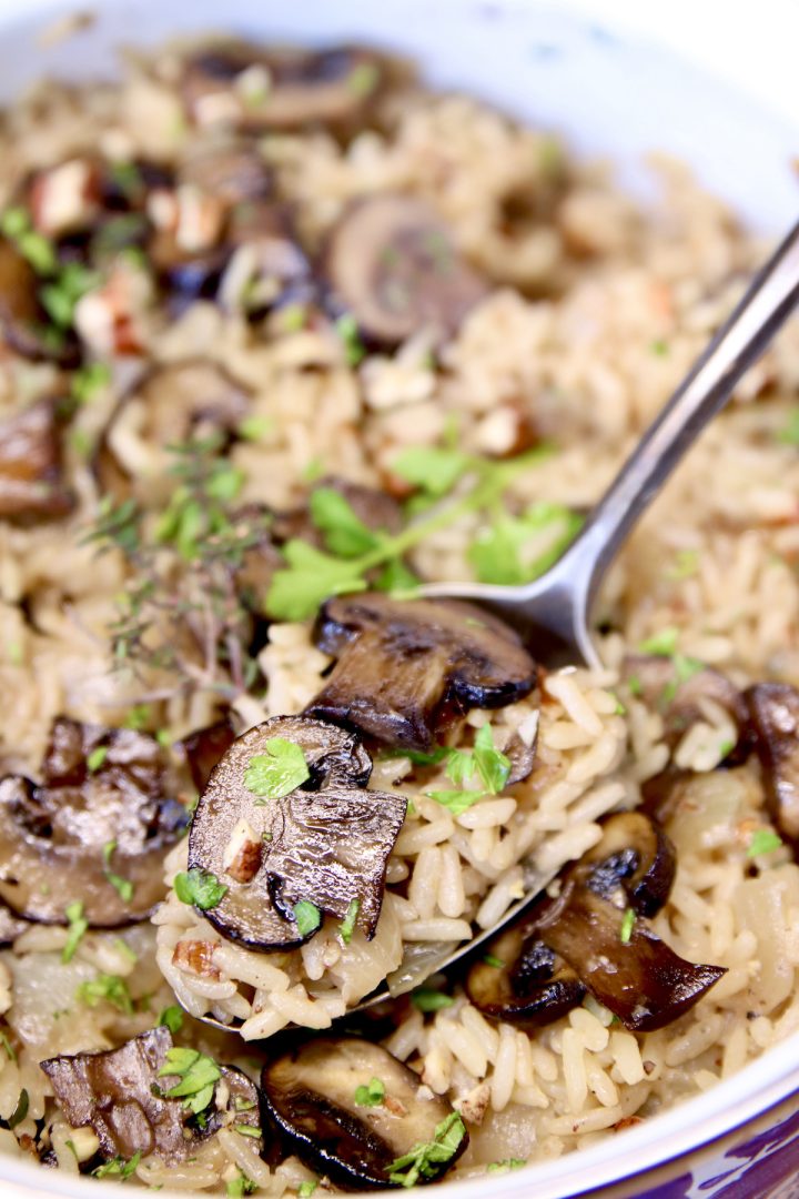 Mushroom Rice - Miss in the Kitchen