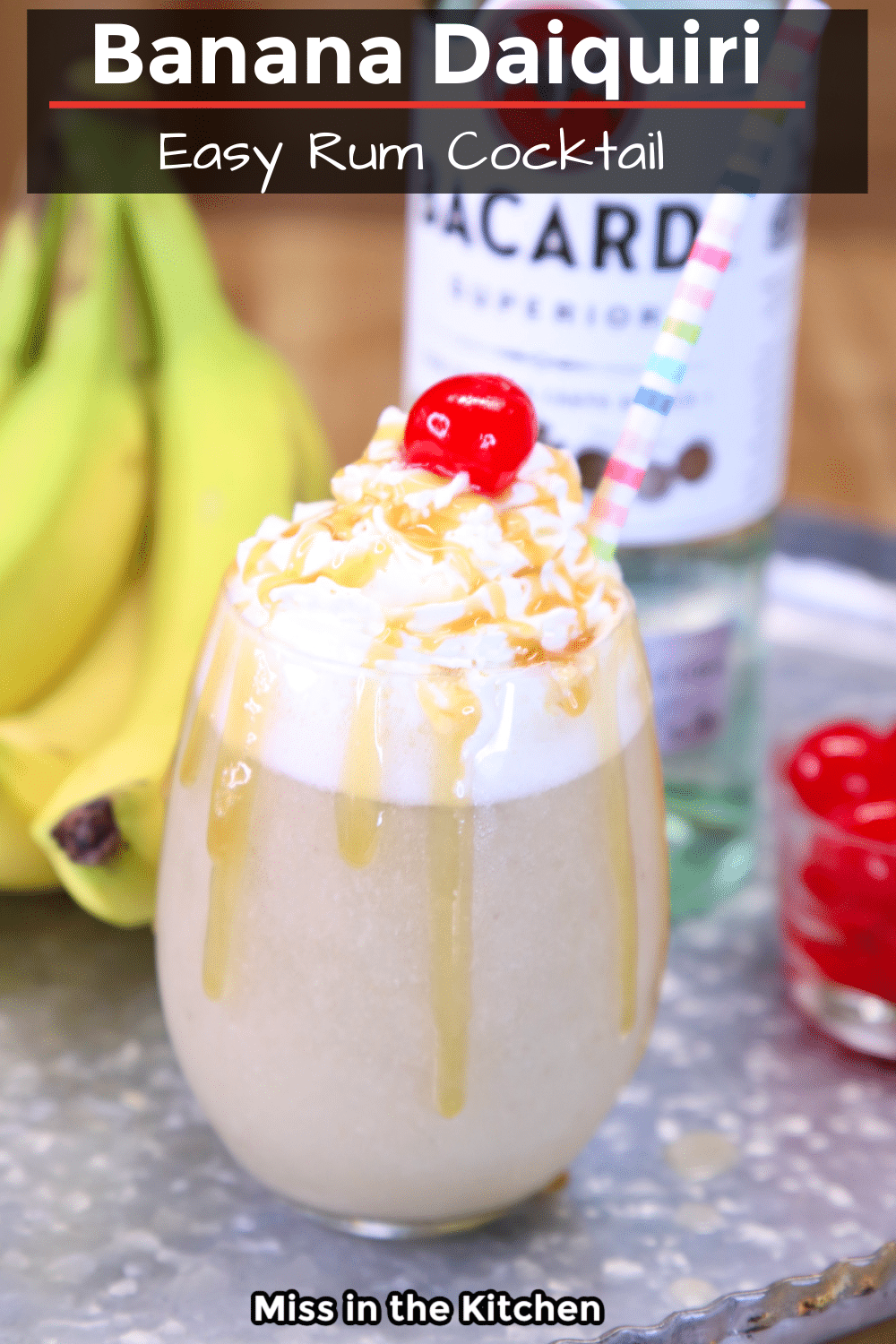 Easy Banana Daiquiri - Miss in the Kitchen