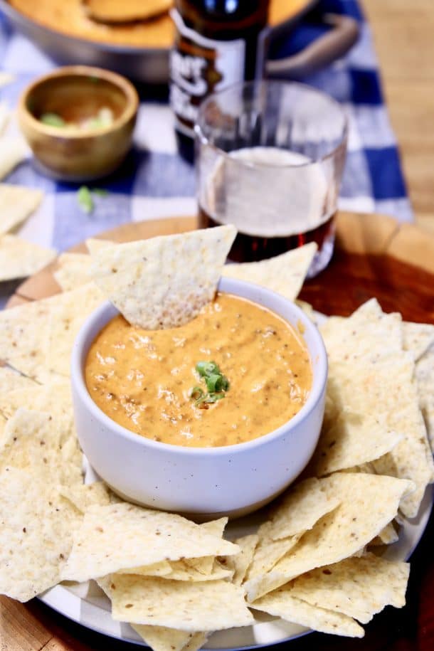 3-Ingredient Chili Cheese Dip - Miss in the Kitchen