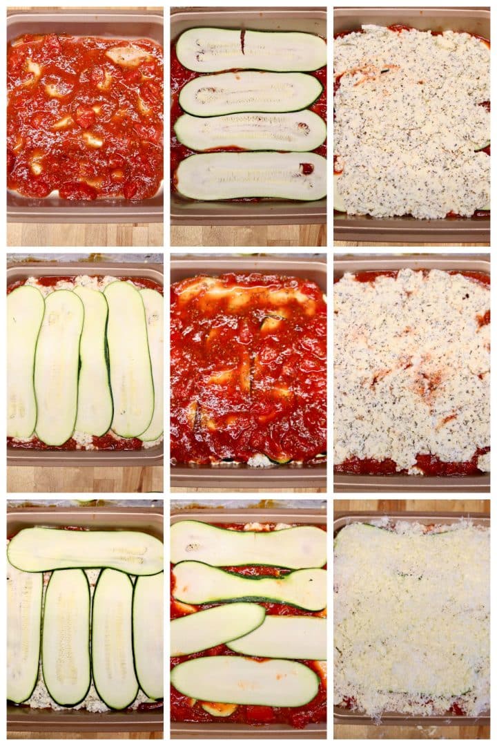 Grilled Zucchini Lasagna - Miss in the Kitchen