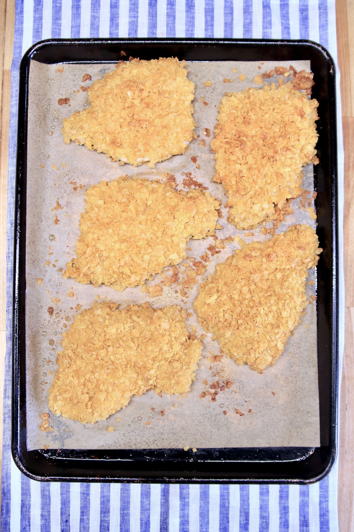 Cornflakes-Coated Turkey Chops