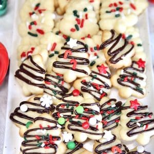 Cream Cheese Spritz Cookies - Miss in the Kitchen