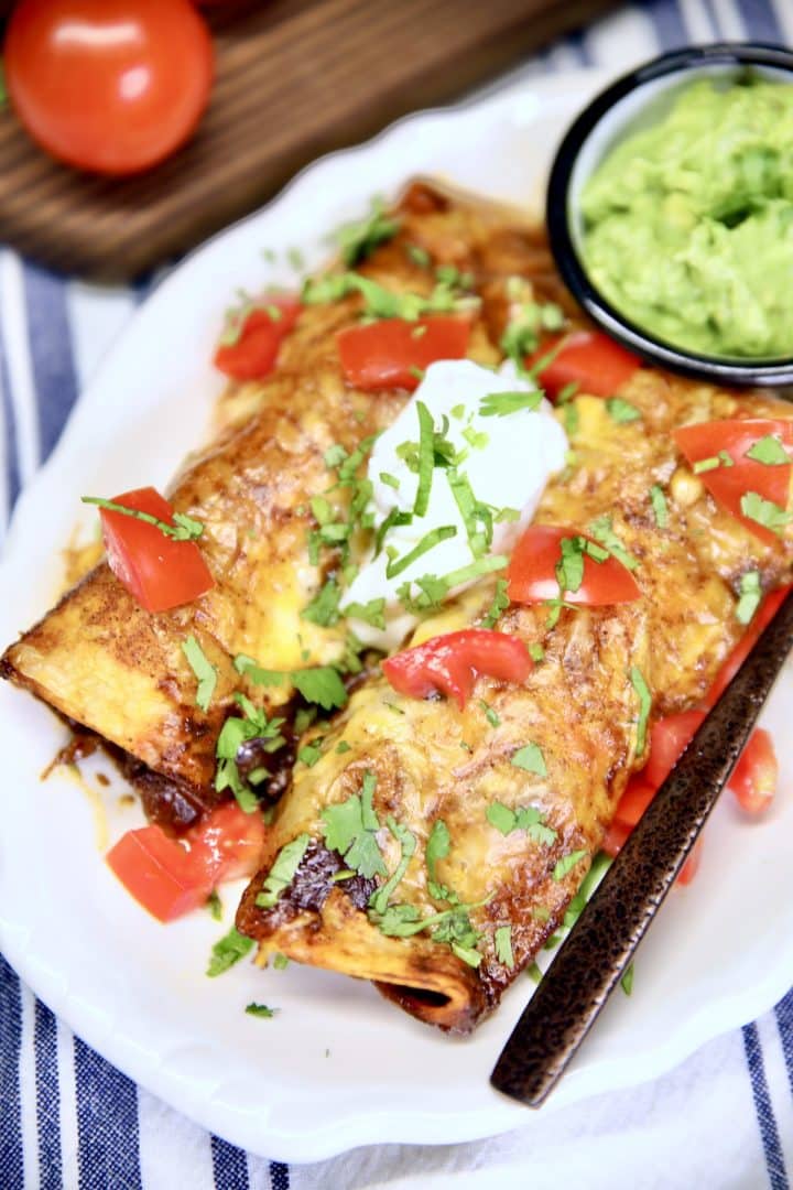 EASY Beef Brisket Enchiladas Recipe - Miss in the Kitchen