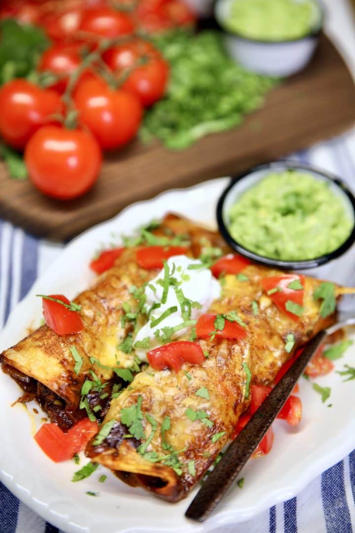 EASY Beef Brisket Enchiladas Recipe - Miss in the Kitchen