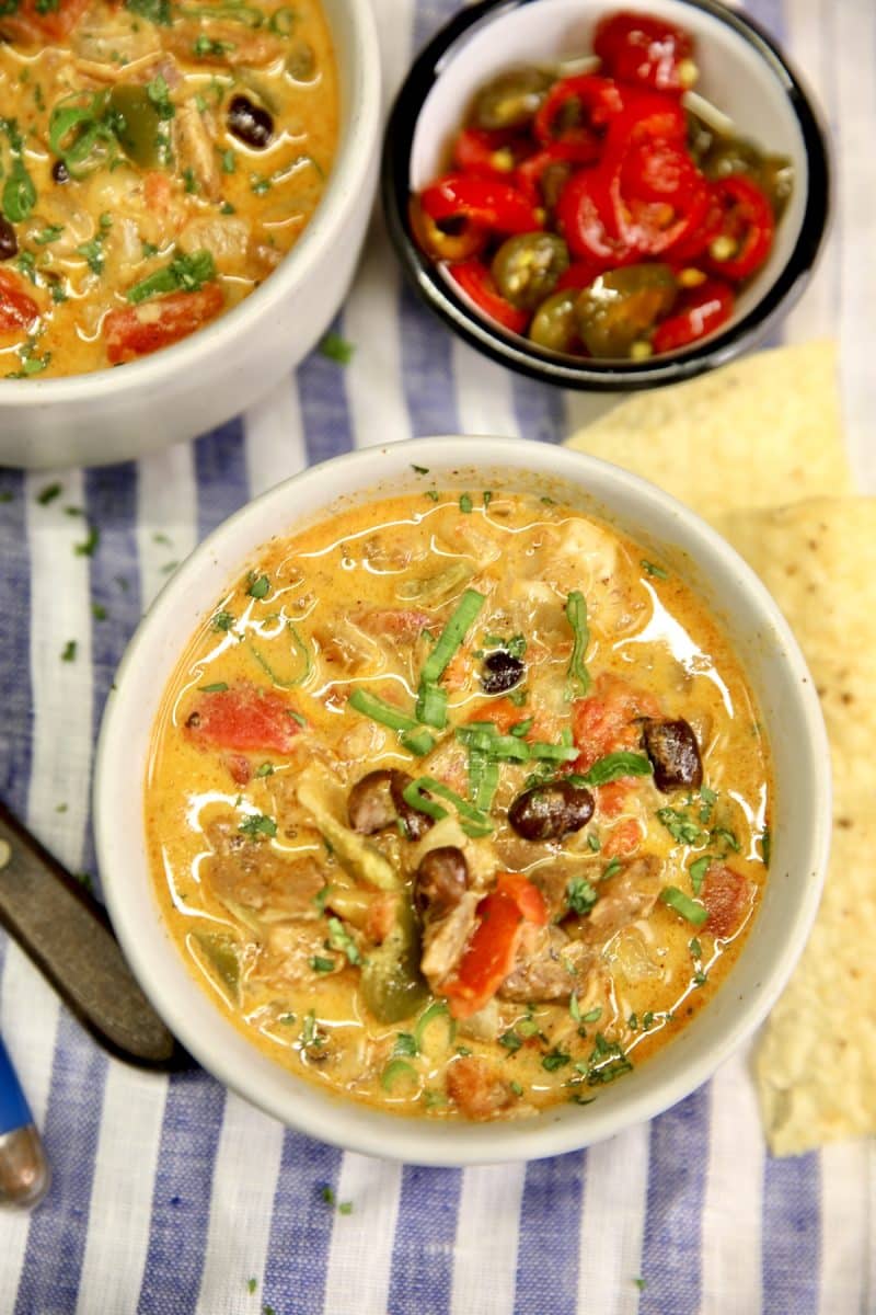 Chicken Enchilada Soup {30 Minute Recipe} - Miss in the Kitchen