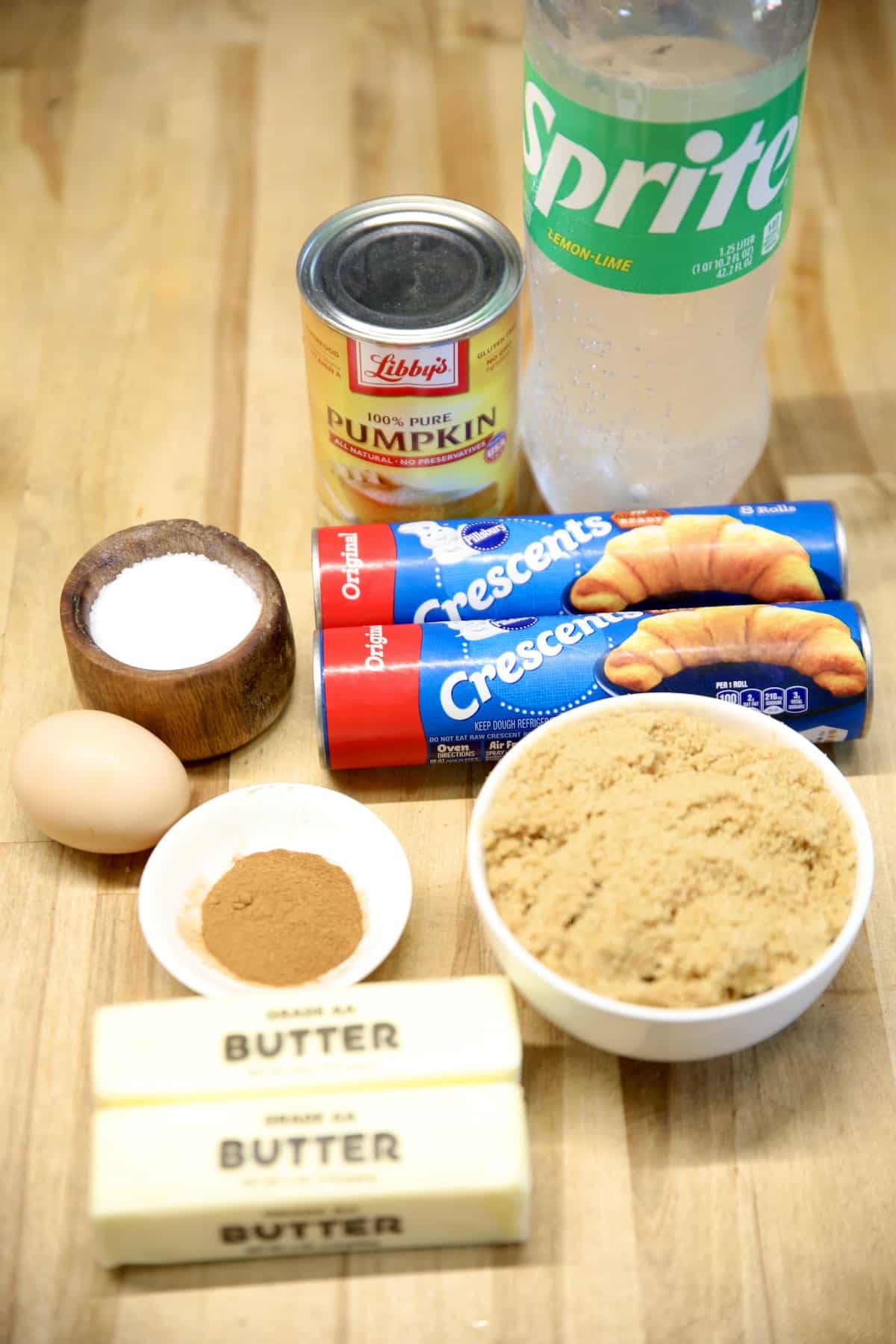 Ingredients for Pumpkin Dumplings.