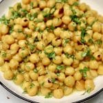 Bowl of chickpeas.