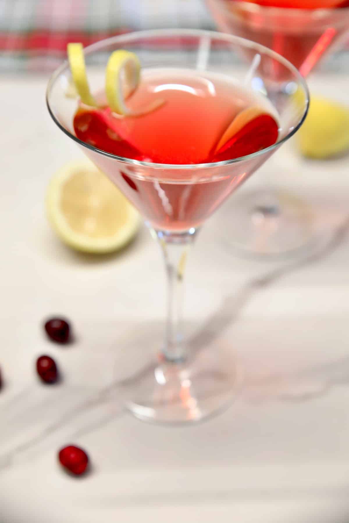 Cranberry Martini cocktail.